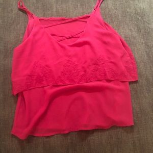 Women’s pink tank top size medium
